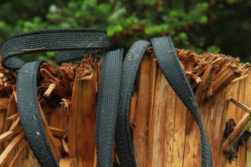 Super-Grip Strong Resistance | gummierte Cityleine aus PP | 20 mm Breite | 100 cm - 350 cm lang | ohne Handschlaufe | Karabinerwahl | wetterfest