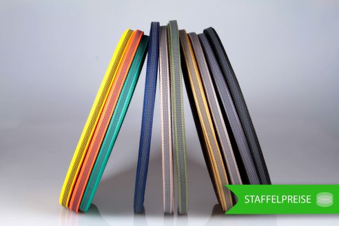 PP Anti-Rutsch | 50 mtr. Rolle | 15 mm breit | Farbauswahl | Training | beidseitige schwarze Gummierung | Hundesport und Pferdesport