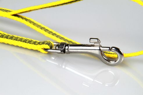 Super-Grip Cotton Soft | gummierte Hundeleine aus PES | 12 mm x 100 cm - 350 cm lang | mit Handschlaufe | verschiedene Karabiner