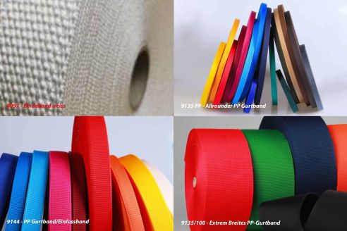 Musterauswahl | 5 Muster zum Auswählen | Gurtband robust und stabil | Heimtierbedarf | Mode | Möbel | Transport | | OEKO-TEX® STANDARD 100