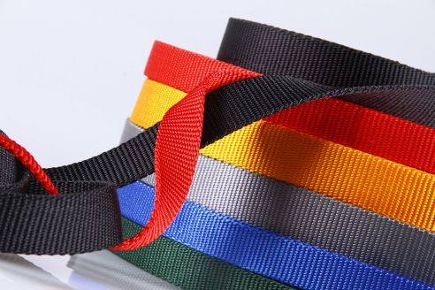 PA-Gurtband | 20 mm Breite | Meterware | Reißfest und Soft | Glänzende Bandware | Heimtierbedarf | 2,8 mm Stärke