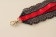 Umhängeband mit Wäschespitze | Lanyards | Satin | kirschrot-schwarz