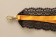 Umhängeband mit Wäschespitze | Lanyards | Satin | gelb-schwarz