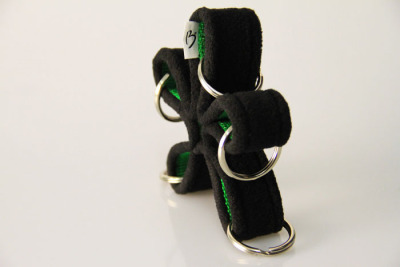 Key-Organizer | 5-armig | Schlüsselanhänger | 25 mm Breite | Fleece | Handschmeichler | Farbwahl