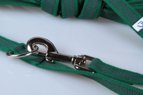Super-Grip Cotton Soft | 2-fach verstellbare, gummierte Hundeleine aus PES | 20 mm Breite | Für Geschirr und Halsband | ab 1,70 m bis hin zu 6,20 m