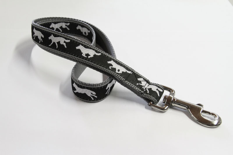 Kombi-Kurzleine | Wolf | große Handschlaufe | 25 mm | 45 cm - 90 cm Kombi-Kurzleine | Wolf | große Handschlaufe | 25 mm | 45 cm - 90 cm