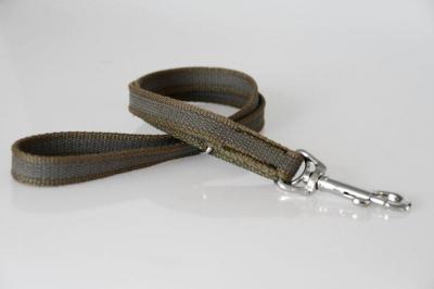 Super-Grip Cotton Soft | gummierte Kombi-Kurzleine | Kurzführer mit 2 D-Ringen zum Leinen-kombinieren | 15 mm Breite | 50 cm - 90 cm Längenverstellbar