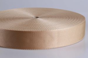PP-Gurtband | Art. 9102 | Beige | Breite 50 mm | 1,6 mm stark | 50 m Rolle