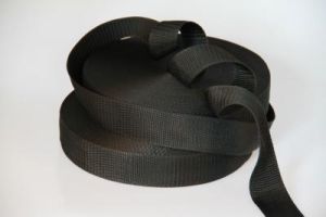 PP-Gurtband | 50 mm Breite | 50 m Rollenware | schwarz | weich | flexibel | Tragegurt | Stärke 1,1 mm