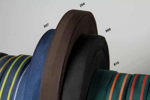Einfassband | Meterware | flexible Bandware | Köperband aus PP | 40 mm breit | Farbauswahl