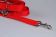 Leichte Hundeleine | Universal | 3-fach Längenverstellbar | 220 cm lang | 30 mm breit | rot