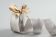Dekoband aus Lurex in Gold oder Silber | mit Drahtkante | 40 mm Breite | 10 m Rollenware | OEKO-TEX® STANDARD 100
