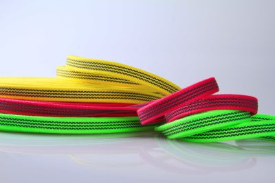 PES Anti-Rutsch | 20 mm breit | 25 m Rollenware | kräftig, griffig und soft | Farbauswahl | Baumwoll-touch | beidseitige schwarze Gummierung | Hundesport und Pferdesport